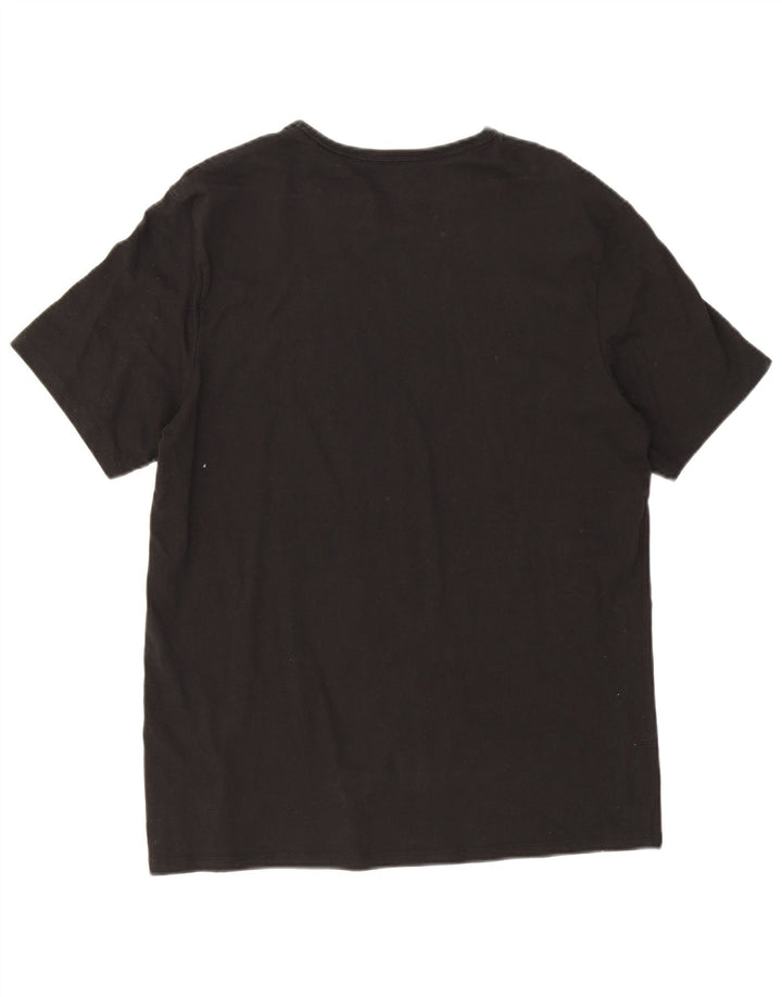 Calvin Klein Camiseta masculina gráfica grande preta