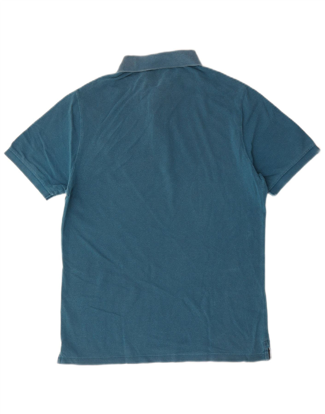 Camisa polo masculina Slim Fit Stone Island de algodão azul médio