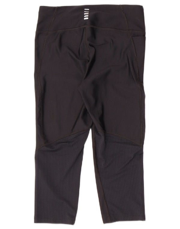 Under Armour Womens Heat Gear Capri Leggings Reino Unido 12 Médio Preto Sintético