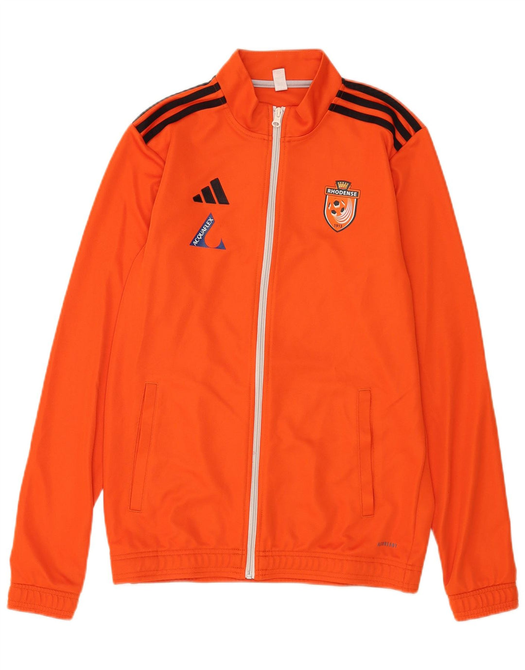 Adidas Mens Graphic Tracksuit Top Jaqueta Pequena Laranja Poliéster