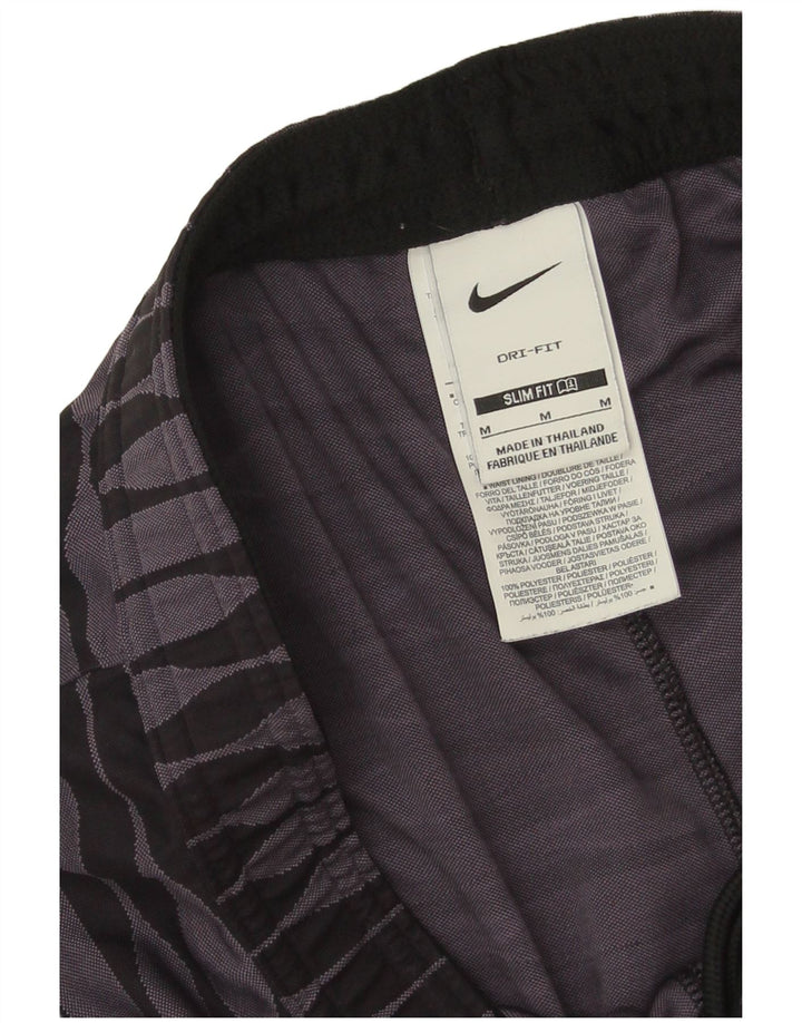 Shorts esportivos masculinos Nike Slim médio roxo geométrico poliéster