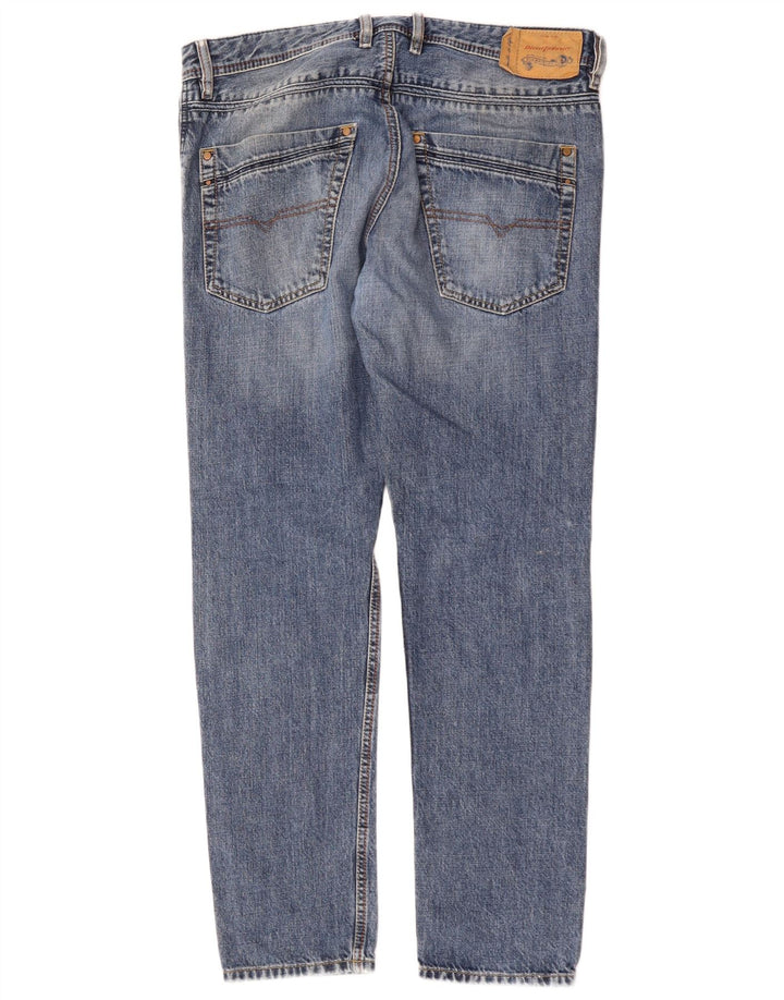 Diesel Masculino Krayver Regular Slim Jeans W32 L30 Azul Algodão