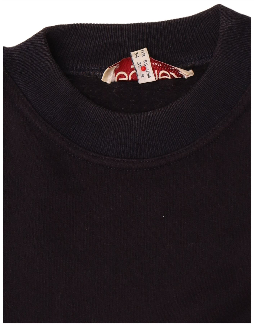 Byblos moletom feminino oversized cropped EUA 8 médio azul marinho