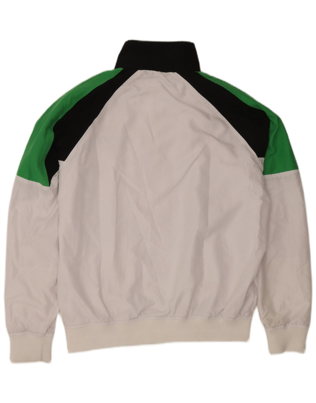 Slam Mens Graphic Tracksuit Top Jaqueta Grande Poliéster Colorblock Branco