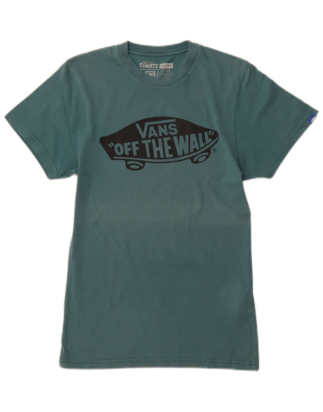 Camiseta masculina VANS Custom Fit Graphic Top XS Verde Algodão