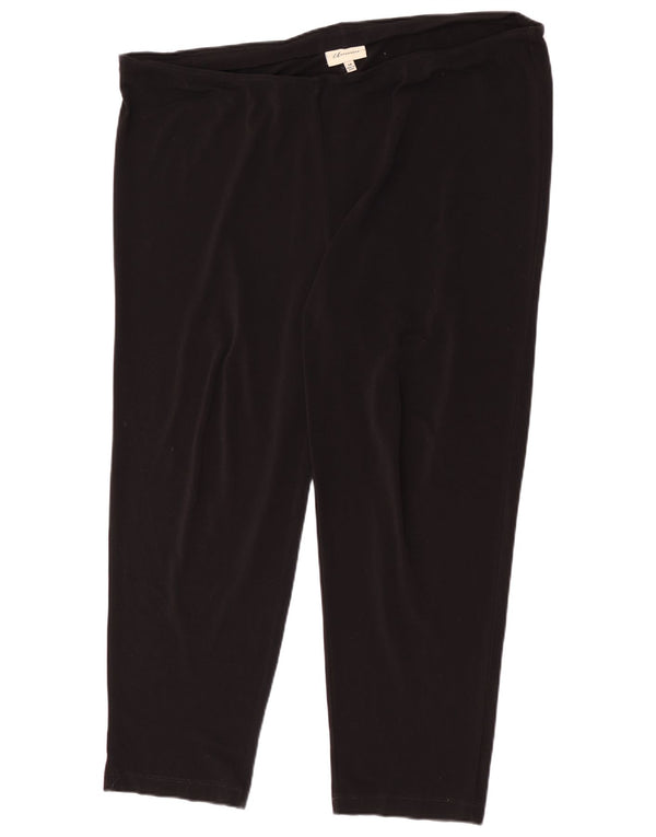 Leggings autograph femininas da Marks & Spencer Reino Unido 14 grande poliéster preto