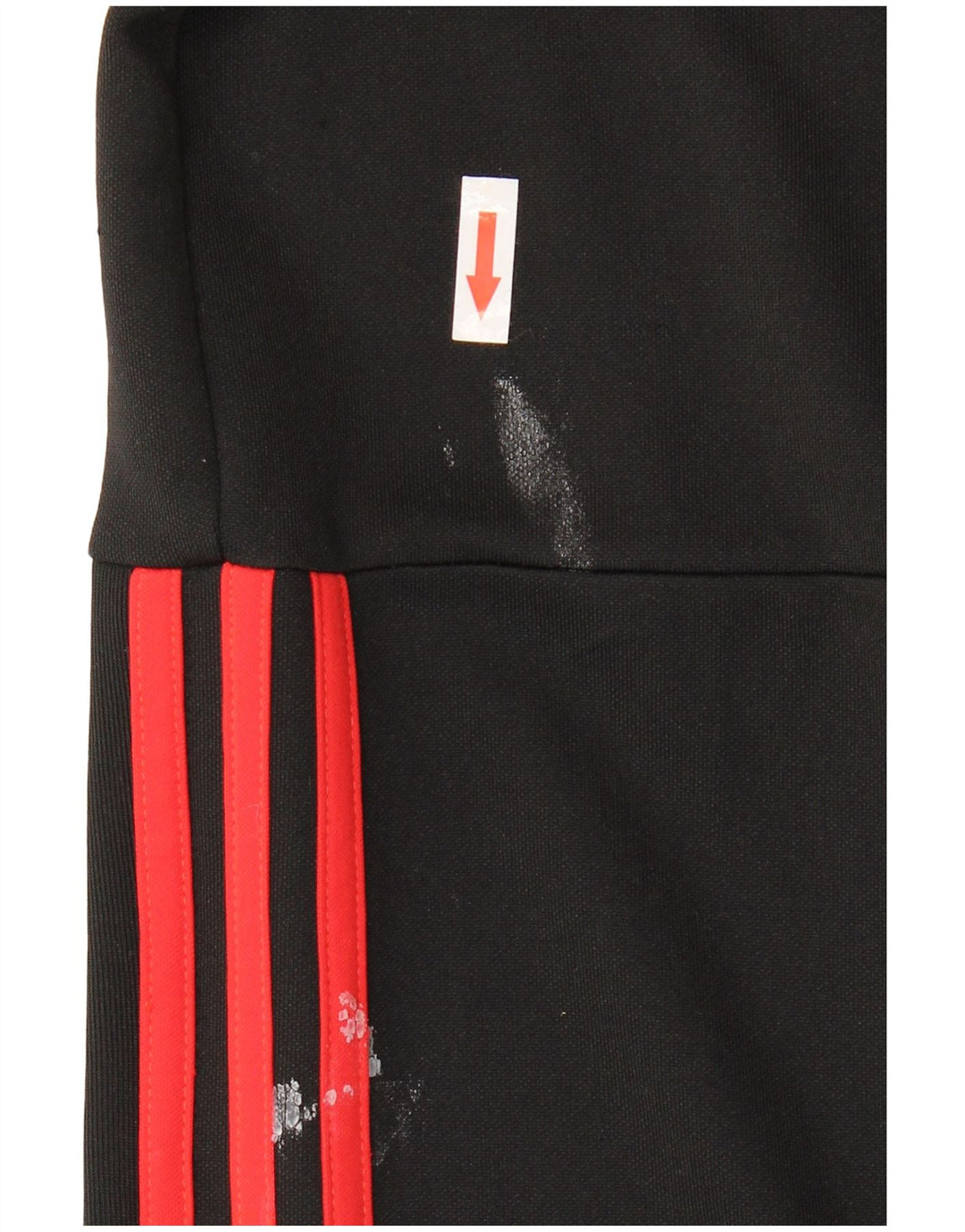 Calça de treino masculina Adidas médio preto colorblock poliéster