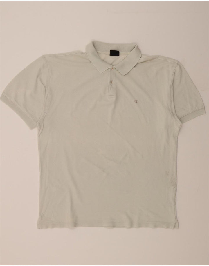 CHAMPION Mens Polo Shirt 2XL Grey Cotton Vintage Champion and Second-Hand Champion from Messina Hembry 