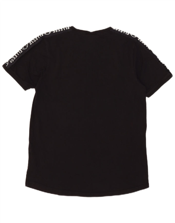 Camiseta Ellesse masculina gráfica grande preta