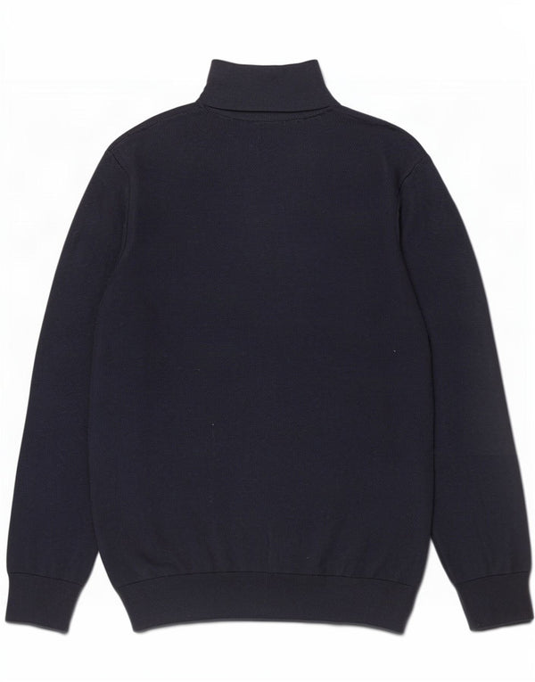 Suéter masculino Polo Ralph Lauren com zíper e gola XL azul marinho algodão