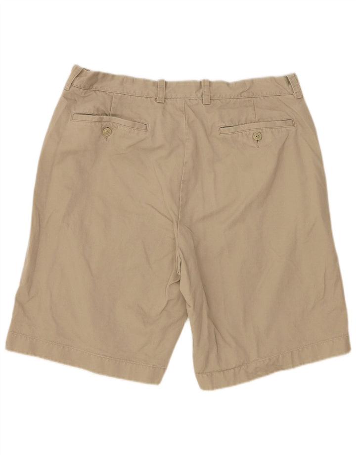 J. CREW Mens Chino Shorts W35 Grande Algodão Bege
