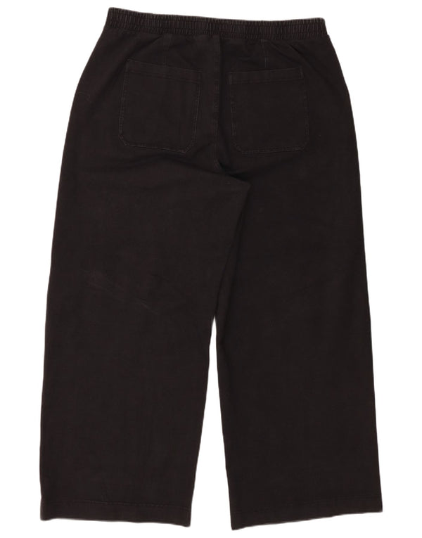 Calça Chino Feminina Marks & Spencer Solta Fit Reino Unido 18 XL W40 L28 Preta