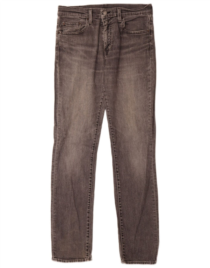 Levi's Mens Slim Jeans W32 L34 Cinza Algodão