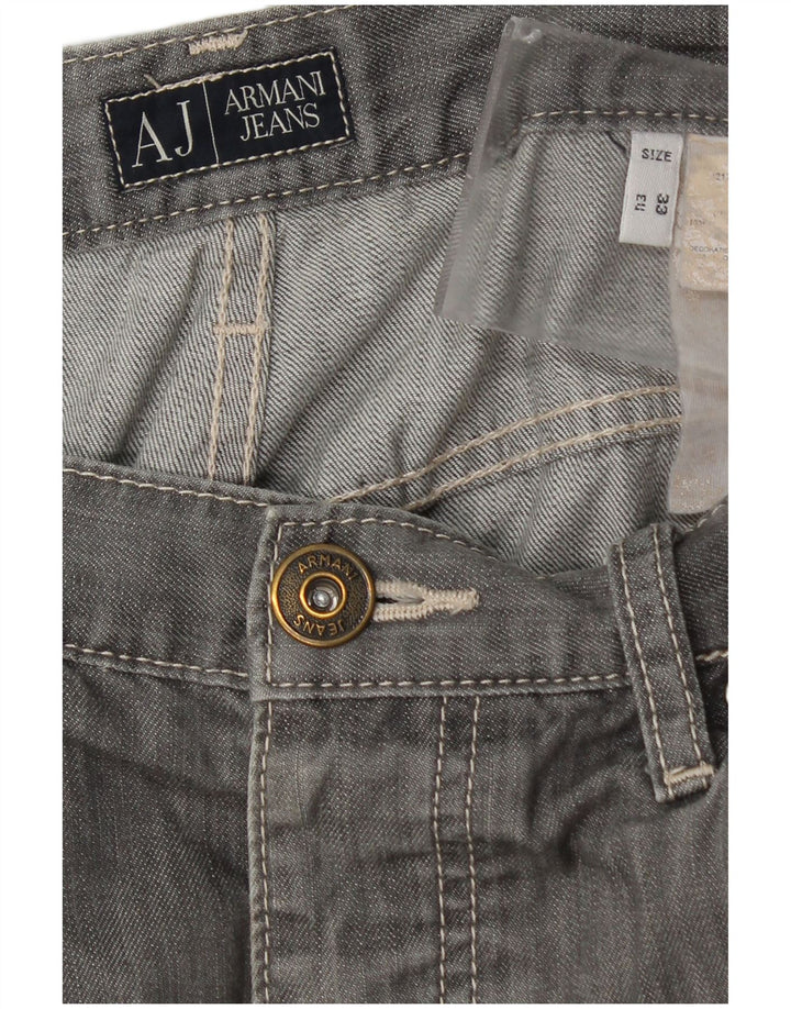 Calça Jeans Slim Masculina Armani W33 L27 Cinza