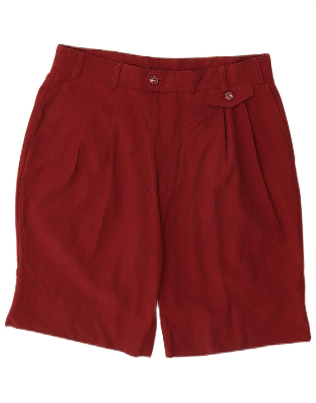 Shorts Chino feminino PIERRE CARDIN IT 42 Médio W30 Algodão Borgonha