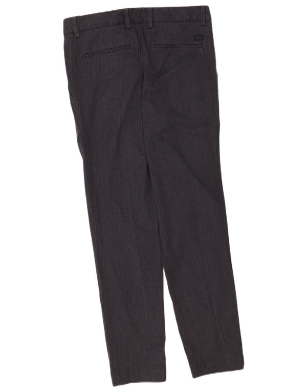 Hugo Boss Masculino Kane Regular Fit Chino Calça W30 L32 Cinza Poliéster
