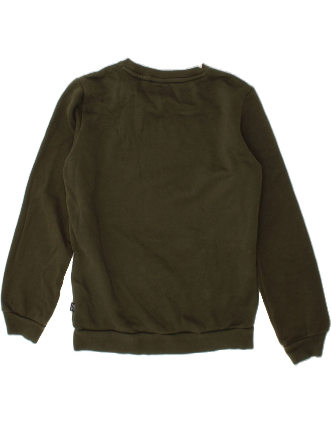 PUMA Boys Graphic Sweatshirt Jumper 11-12 Years  Khaki Cotton Vintage Puma and Second-Hand Puma from Messina Hembry 