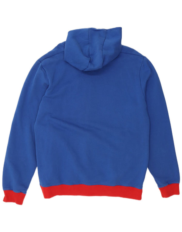 G-STAR moletom com capuz gráfico masculino 2XL algodão colorblock azul