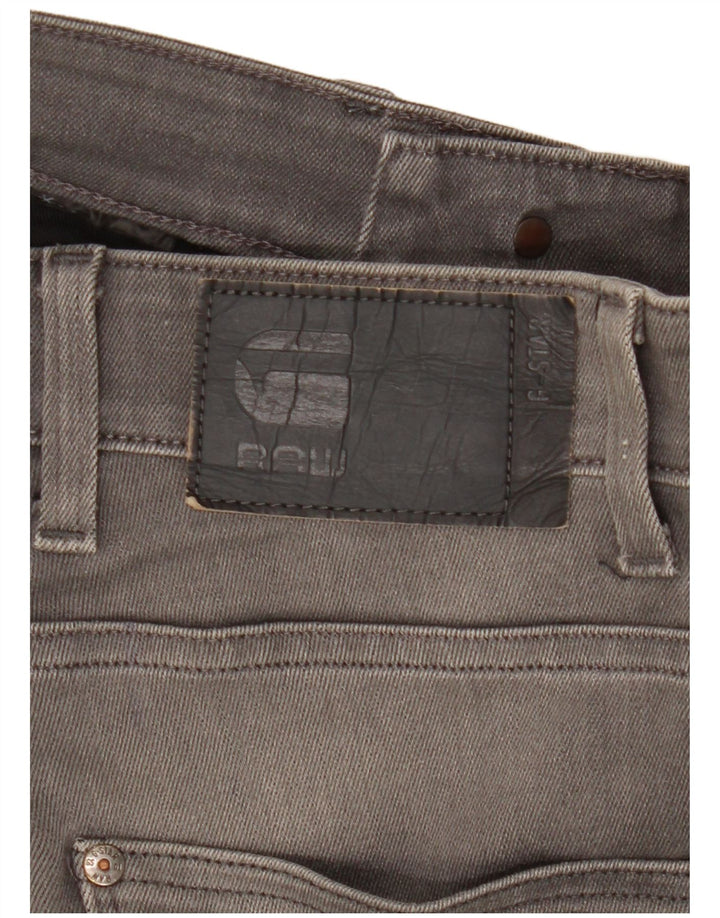 G-Star Masculino Revend Slim Jeans W30 L31 Cinza