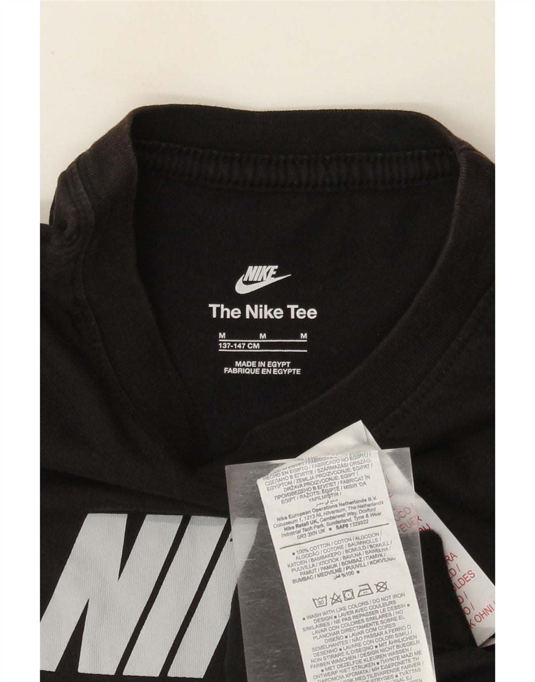 Camiseta Nike Boys Graphic Top 10-11 Anos Médio Algodão Preto