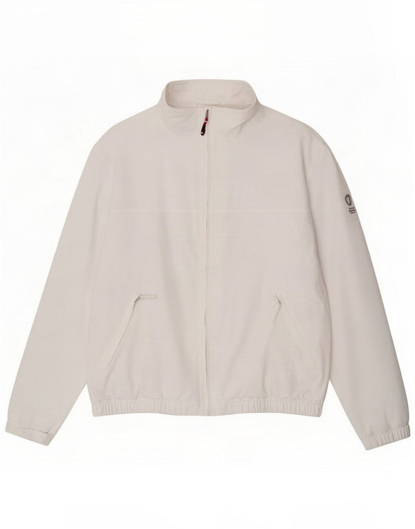 Murphy & Nye Mens Bomber Jacket UK 44 3XL Poliamida Branca