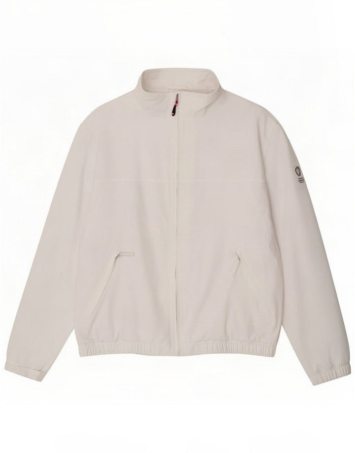 Murphy & Nye Mens Bomber Jacket UK 44 3XL Poliamida Branca