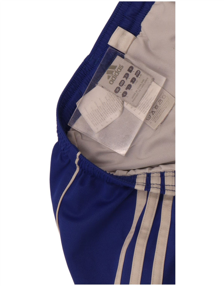 Shorts esportivos masculinos Adidas grande poliéster azul
