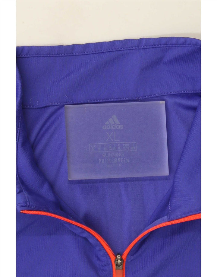 Adidas Mens Aeroready Zip Neck Pullover Treino Top XL Roxo