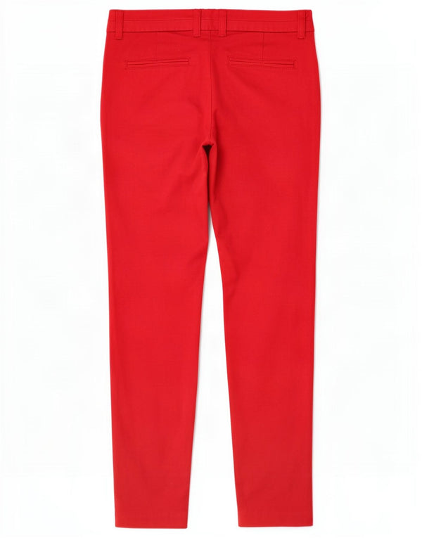 Gap Calça feminina slim fit Chino UK 12 Médio W32 L29 Algodão vermelho