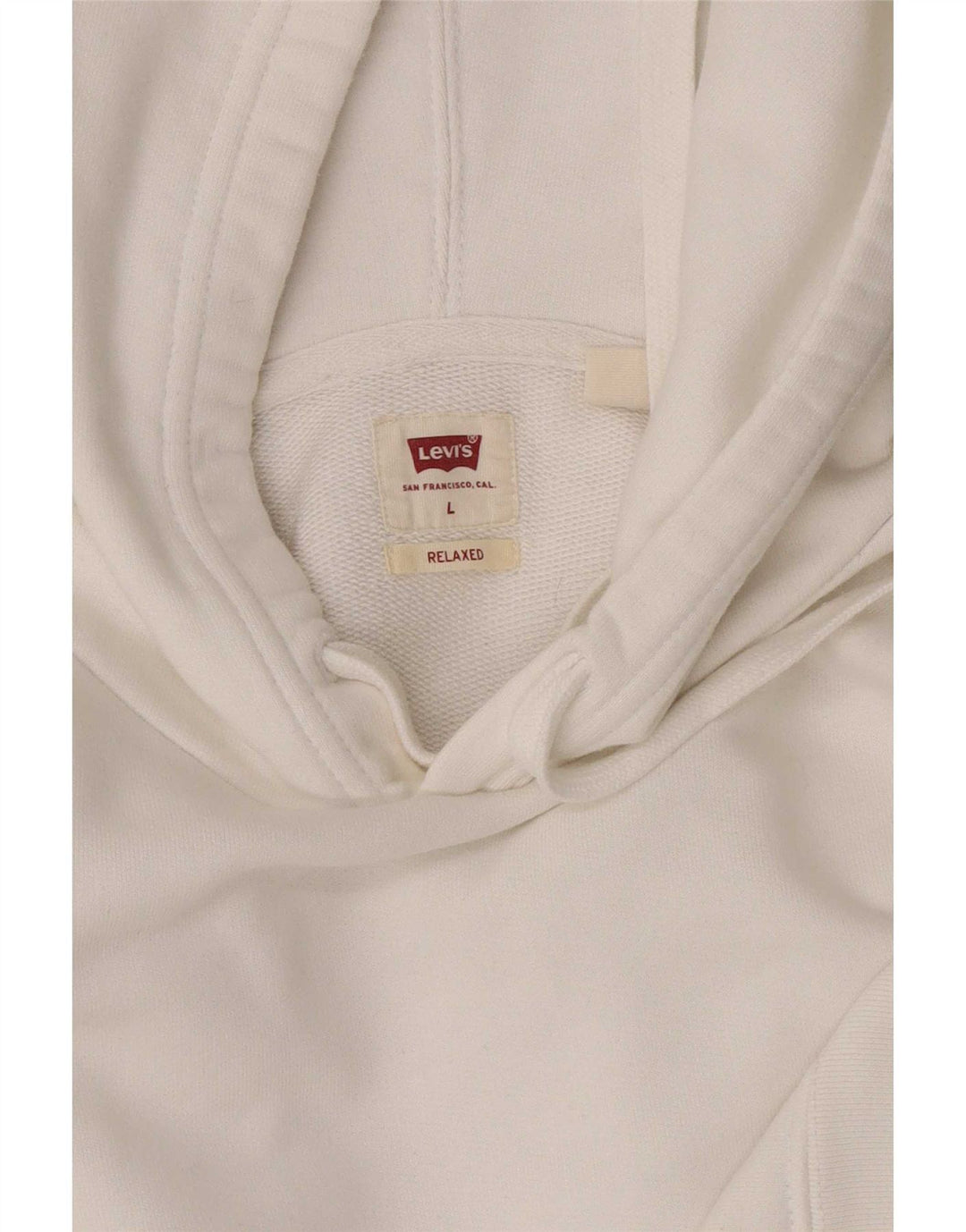 Moletom com capuz masculino Levi's Relaxed Fit grande branco