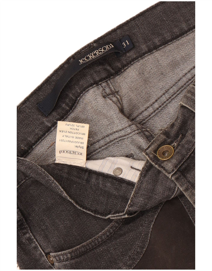 Jeans masculinos Jeckerson Slim W31 L32 algodão cinza