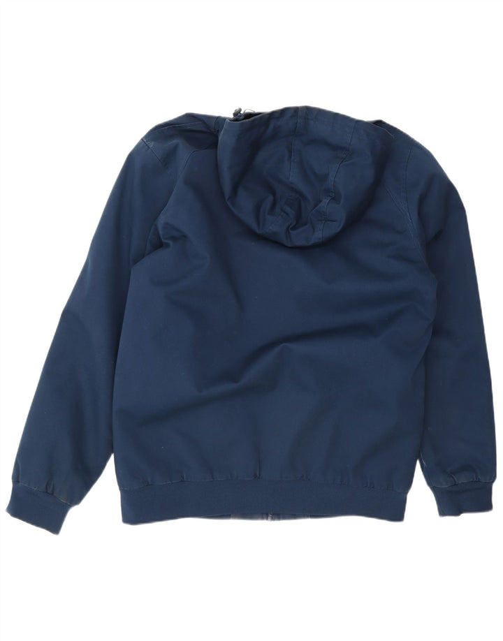 Jaqueta bomber masculina DC com capuz Reino Unido 40 grande algodão azul marinho