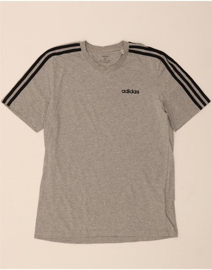 Camiseta masculina ADIDAS Top cinza médio algodão