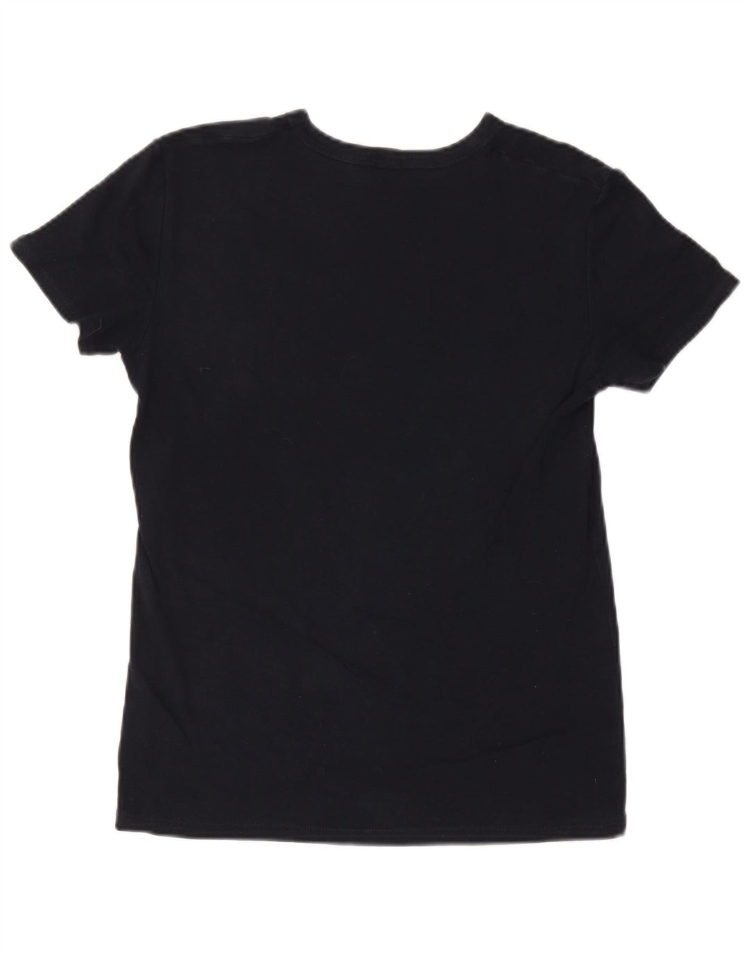 Camiseta feminina gráfica Benetton UK 14 médio azul marinho
