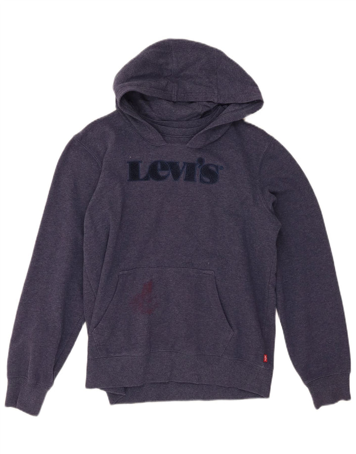 Suéter gráfico com capuz LEVI'S Boys 15-16 anos azul marinho