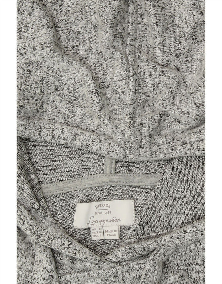 FAT FACE Womens Hoodie Jumper UK 12 Medium Grey Flecked Viscose Vintage Fat Face and Second-Hand Fat Face from Messina Hembry 