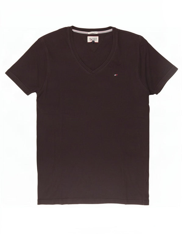 Camiseta masculina Tommy Hilfiger Top médio algodão preto