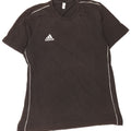 Adidas Mens Camiseta Top Grande Algodão Preto