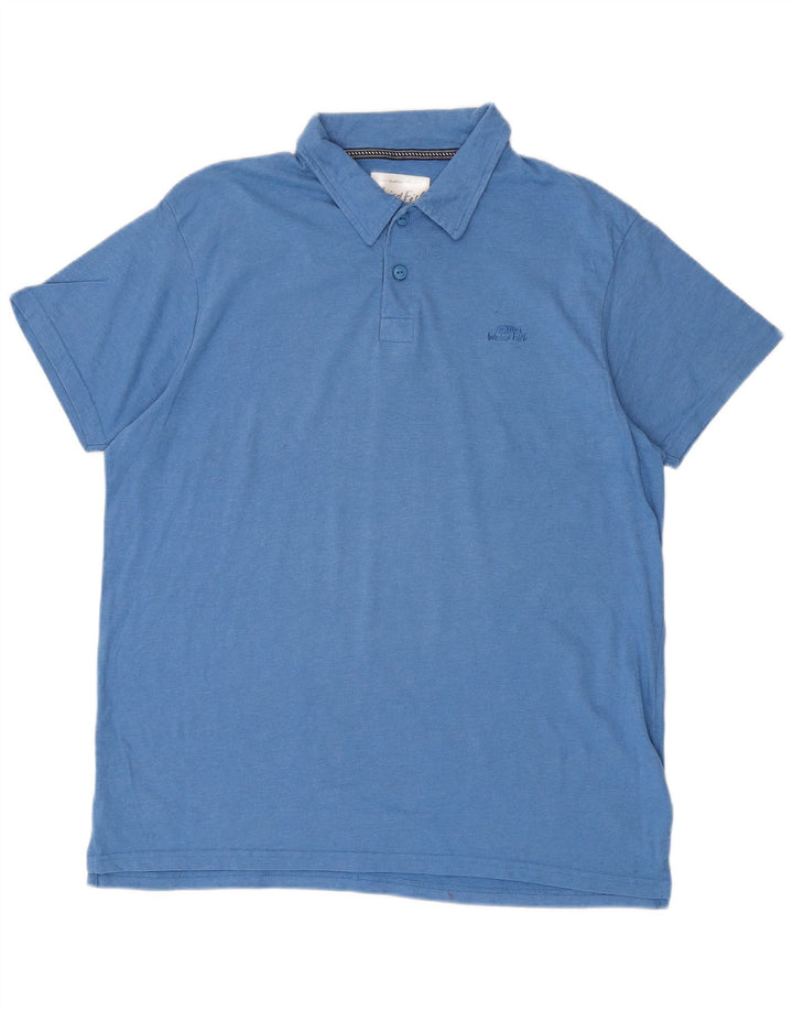 Camisa polo masculina WEIRD FISH XL algodão azul