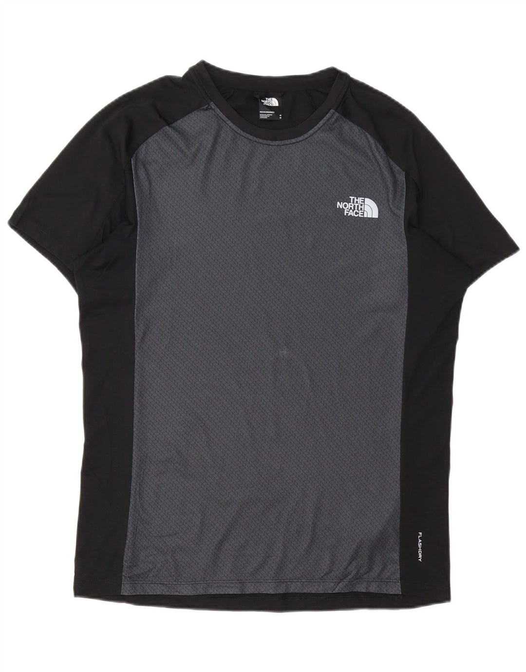 Camiseta masculina The North Face Top médio preto colorblock poliéster