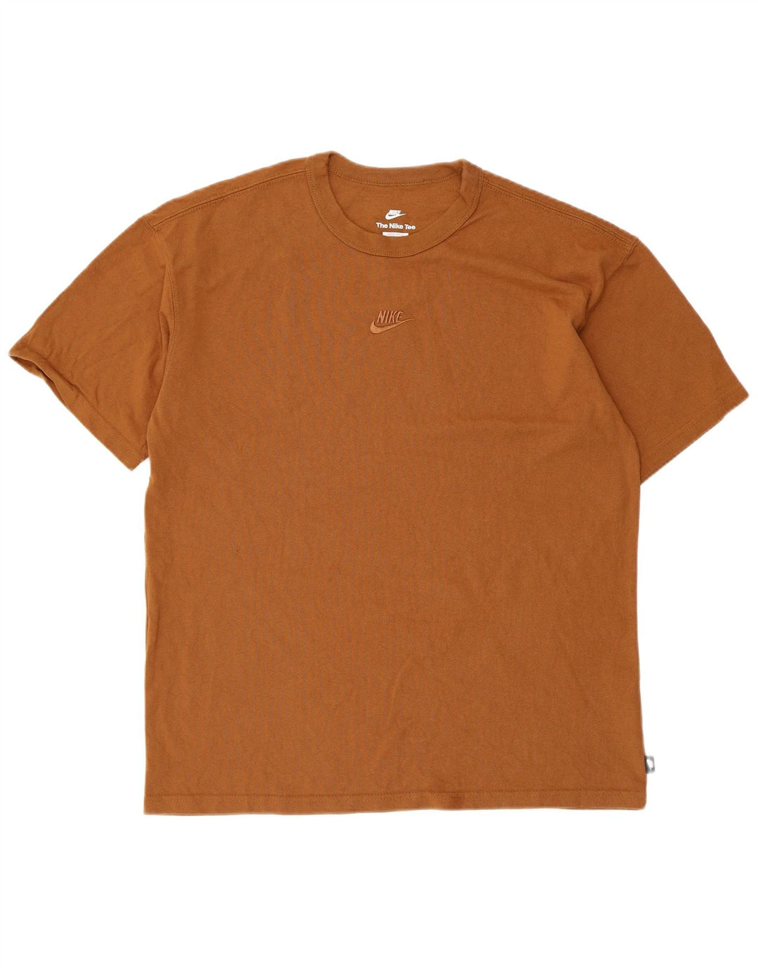 Camiseta masculina Nike Loose Fit Top de algodão marrom médio