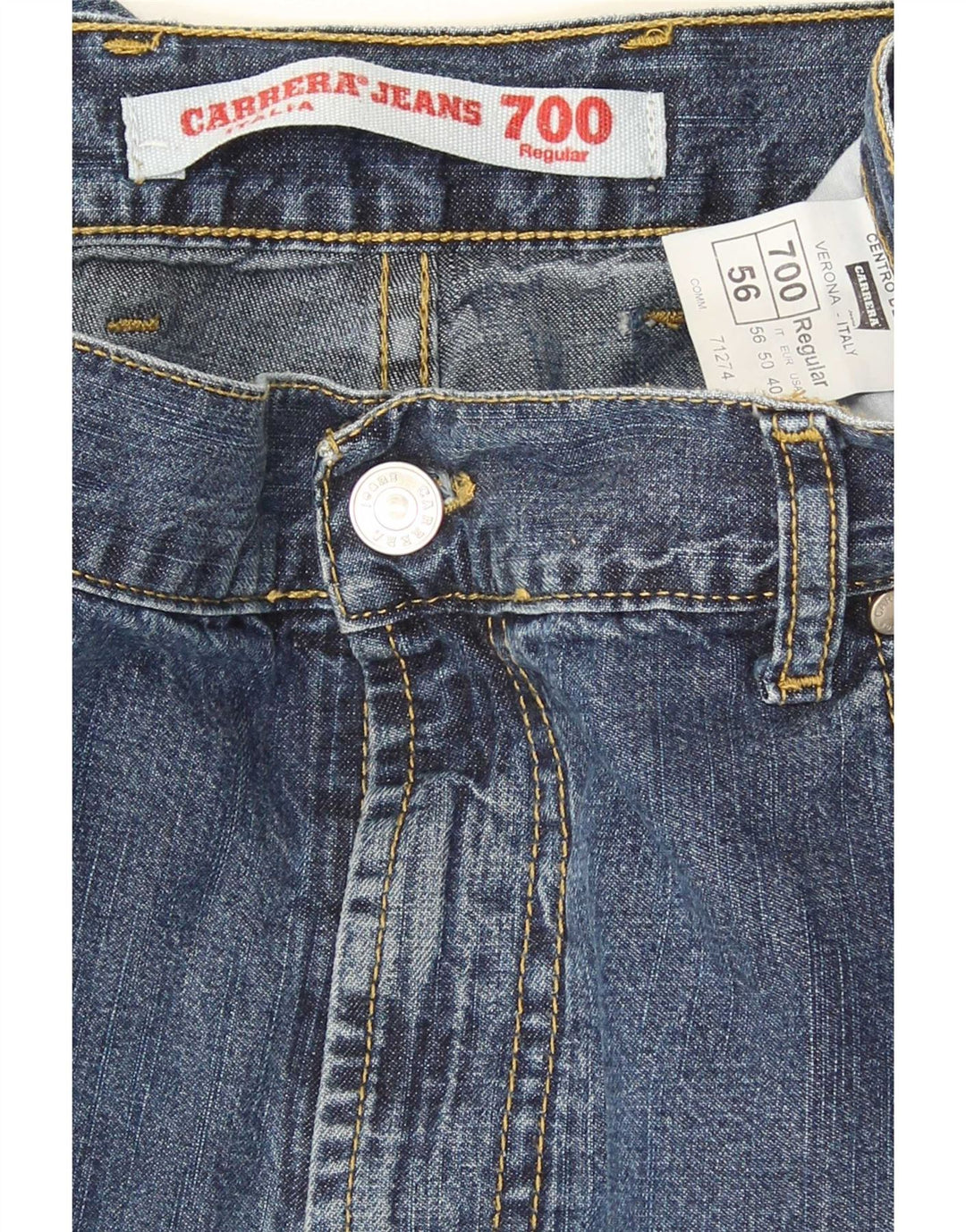 Calça Jeans Carrera Masculina 700 Regular Fit Straight W40 L30 Azul
