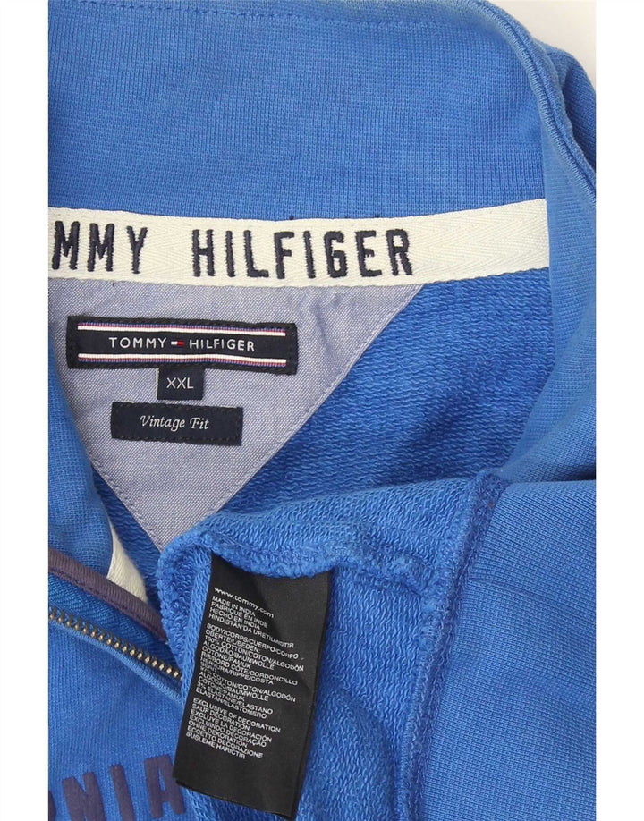 Jaqueta masculina Tommy Hilfiger com agasalho gráfico 2XL algodão azul