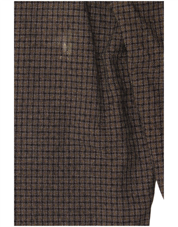Calça casual masculina Harmont & Blaine IT 48 médio W34 L34 cinza xadrez