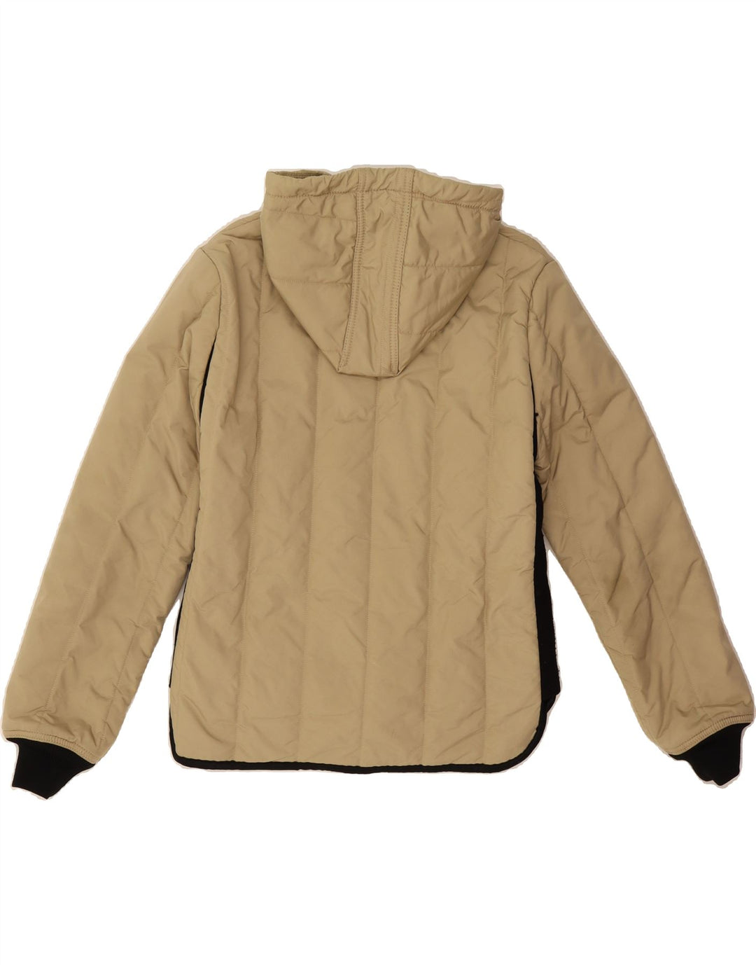 REFRIGIWEAR Boys Hooded Padded Jacket 13-14 Years Beige Nylon Vintage Refrigiwear and Second-Hand Refrigiwear from Messina Hembry 