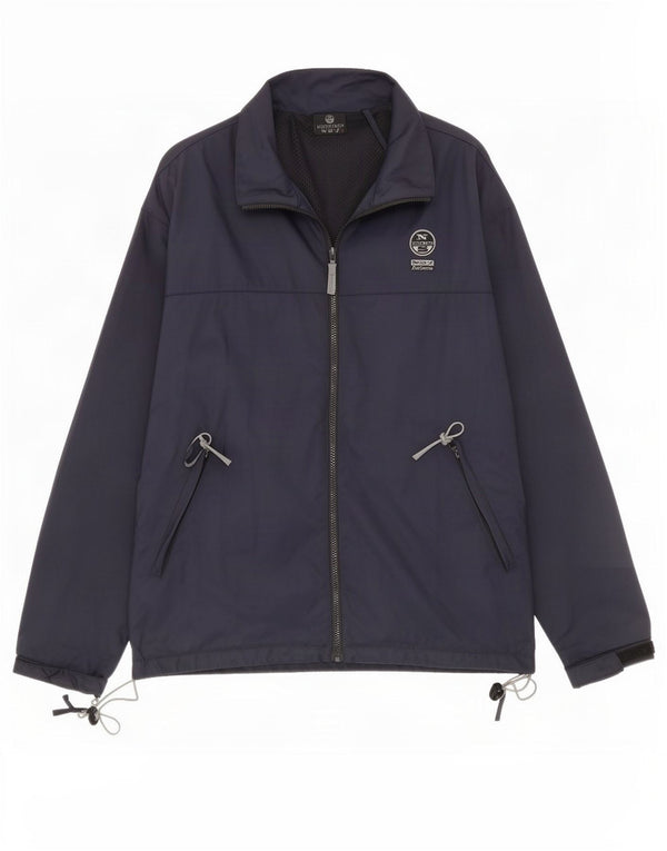 Jaqueta de chuva masculina North Sails UK 42 XL azul marinho poliamida
