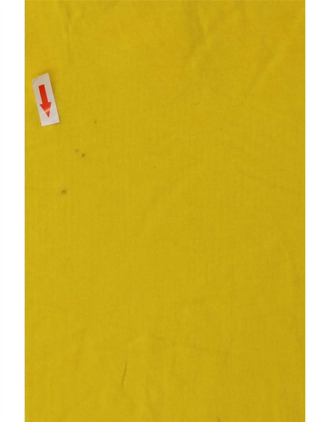 Fila Mens Graphic T-Shirt Top Pequeno Algodão Amarelo