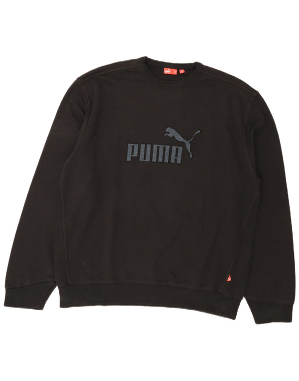 Puma Mens Graphic Moletom Jumper XL Preto