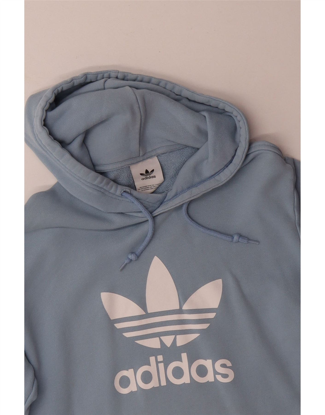 ADIDAS Mens Graphic Hoodie Jumper Médio Algodão Azul