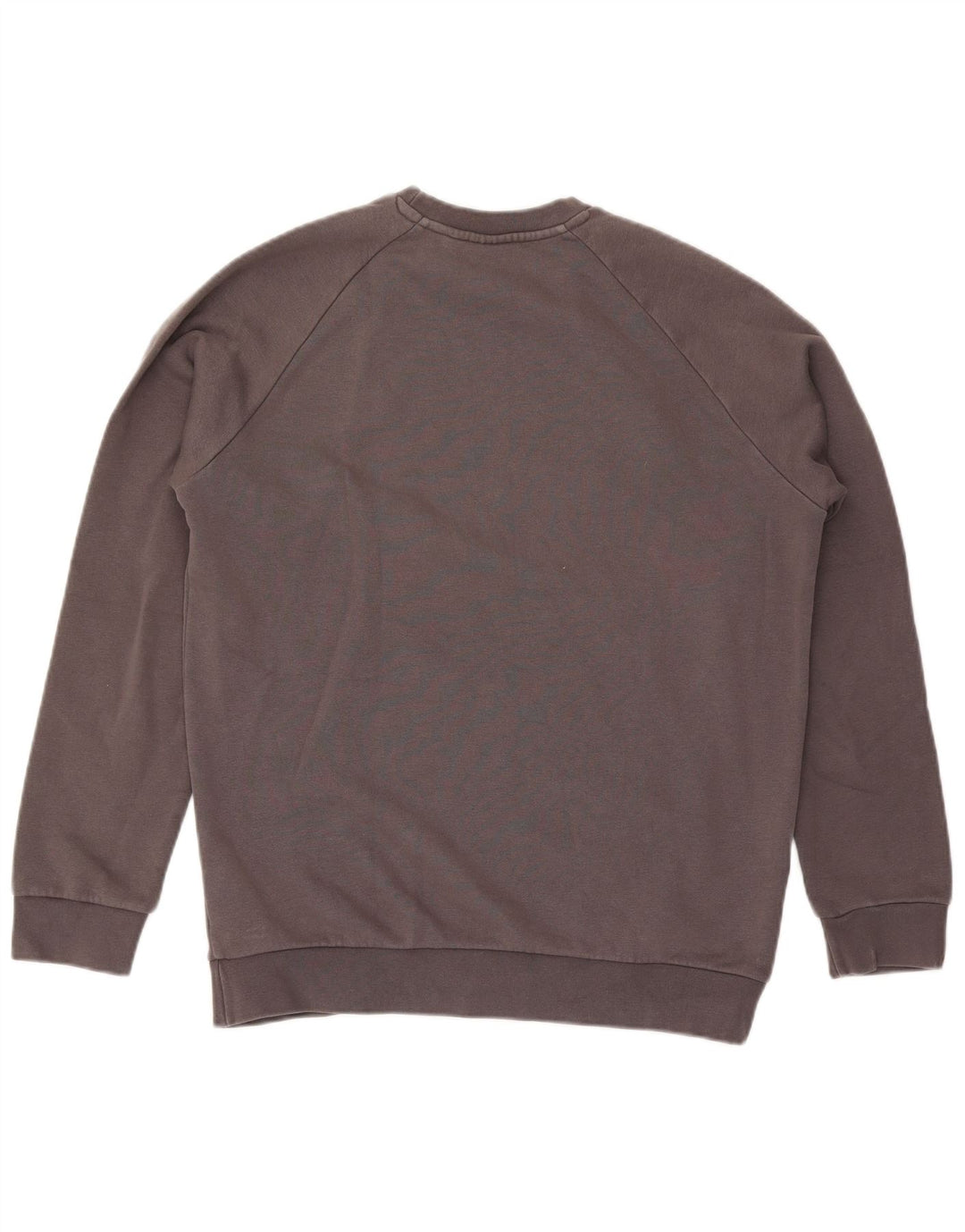 Adidas Mens Moletom Jumper Médio Algodão Cinza
